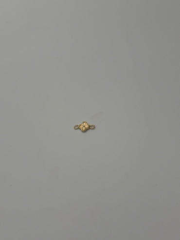 Herraje Flor Oro amarillo 18k 0,37 Gr / 0,8 Cm
