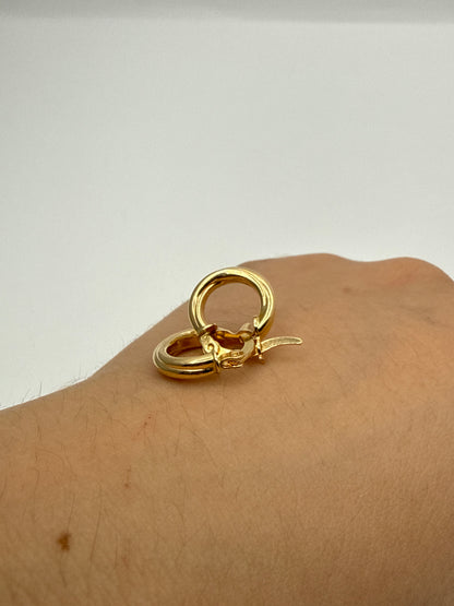 Candonga Entorchada Oro amarillo 18k 1,48 Gr / 1,4 Cm