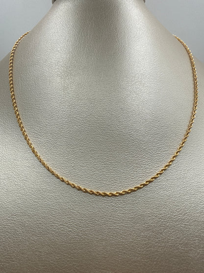 Cadena It Mini Lazo Oro amarillo 18k +3 / 1,44 Gr / 1,65 mm / 40 Cm
