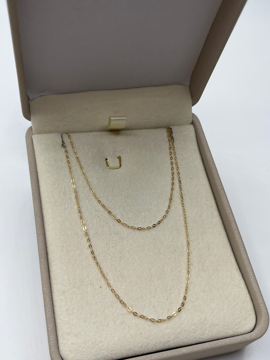 Cadena It Cajon Oro amarillo 18k +3 / 0,97 Gr / 1 mm / 50 Cm