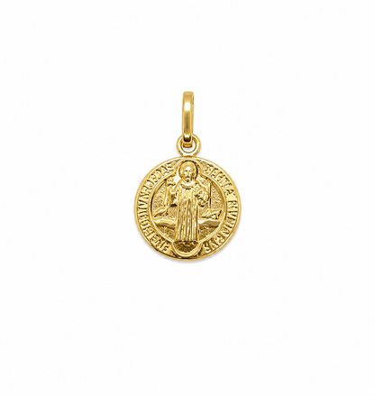 Dije San Benito Oro amarillo 18k 1,32 Gr / 17 mm / 1,7 Cm