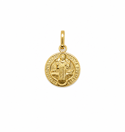 Dije San Benito Oro amarillo 18k 1,32 Gr / 17 mm / 1,7 Cm