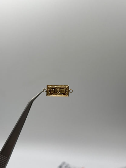 Herraje dolar Oro amarillo 18k 0,82 Gr / 0,86 Cm