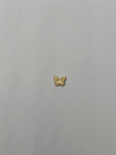 Herraje Mariposa Diamantada Oro amarillo 18k 0,29 Gr / 0,6 Cm