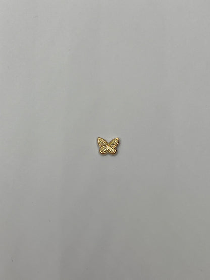 Herraje Mariposa Diamantada Oro amarillo 18k 0,29 Gr / 0,6 Cm