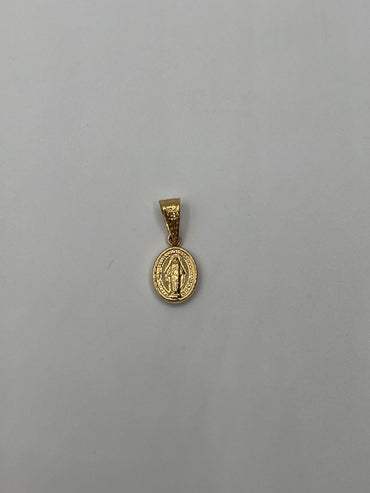 Dije Virgen Milagrosa Oro amarillo 18k 0,47 Gr / 8 mm / 1,2 Cm