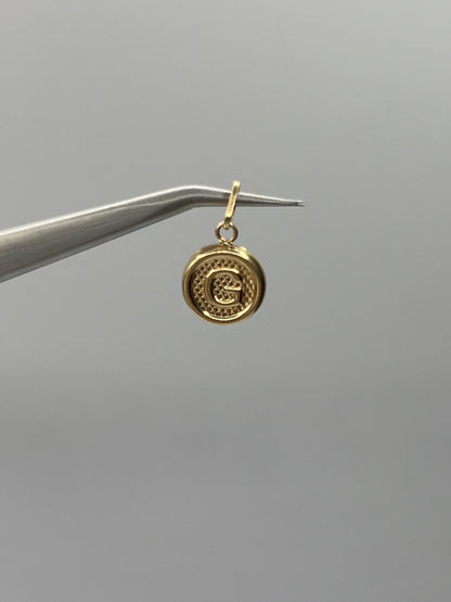 Dije Letra G Oro amarillo 18k 0,48 Gr / 10 mm / 1 Cm