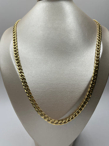Cadena It Cubana Oro amarillo 18k 15,47 Gr / 6,80 mm / 60 Cm