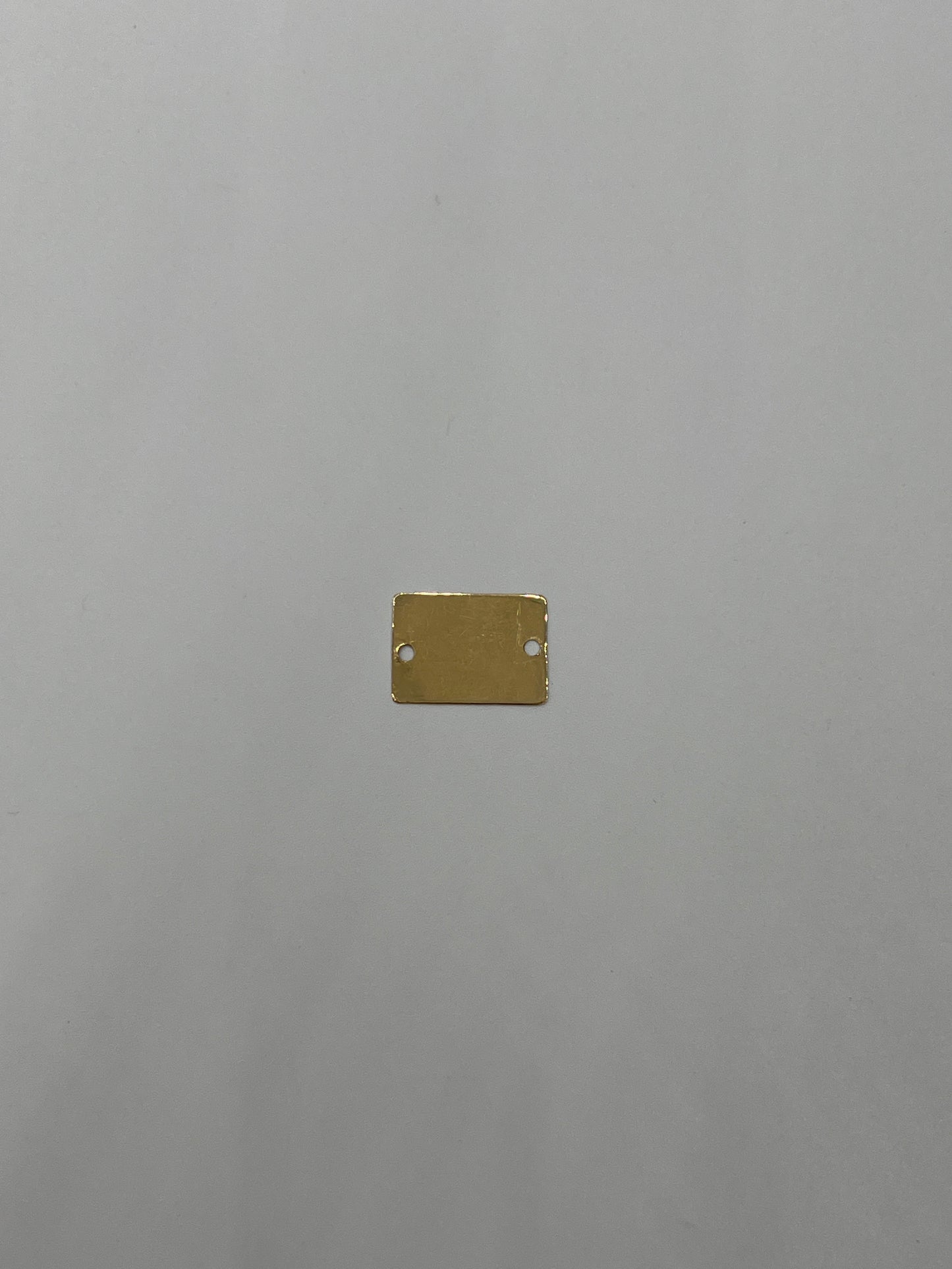 Herraje Placa cuadrada Oro amarillo 18k 0,33 Gr / 1,3 Cm