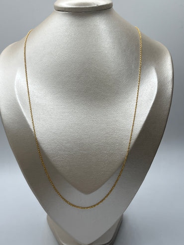 Cadena It Mini Lazo Oro amarillo 18k +3 / 1,11 Gr / 1 mm / 60 Cm