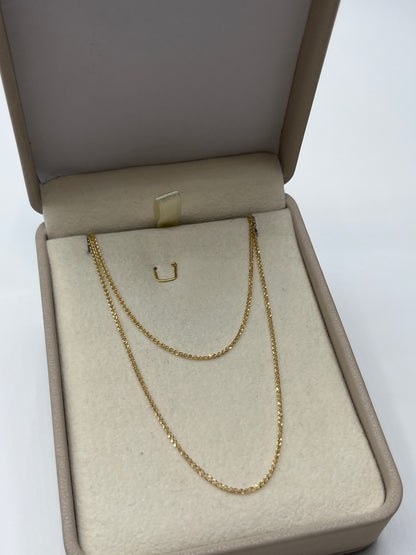 Cadena It Mini China Oro amarillo 18k +3 / 1,48 Gr / 1 mm / 50 Cm