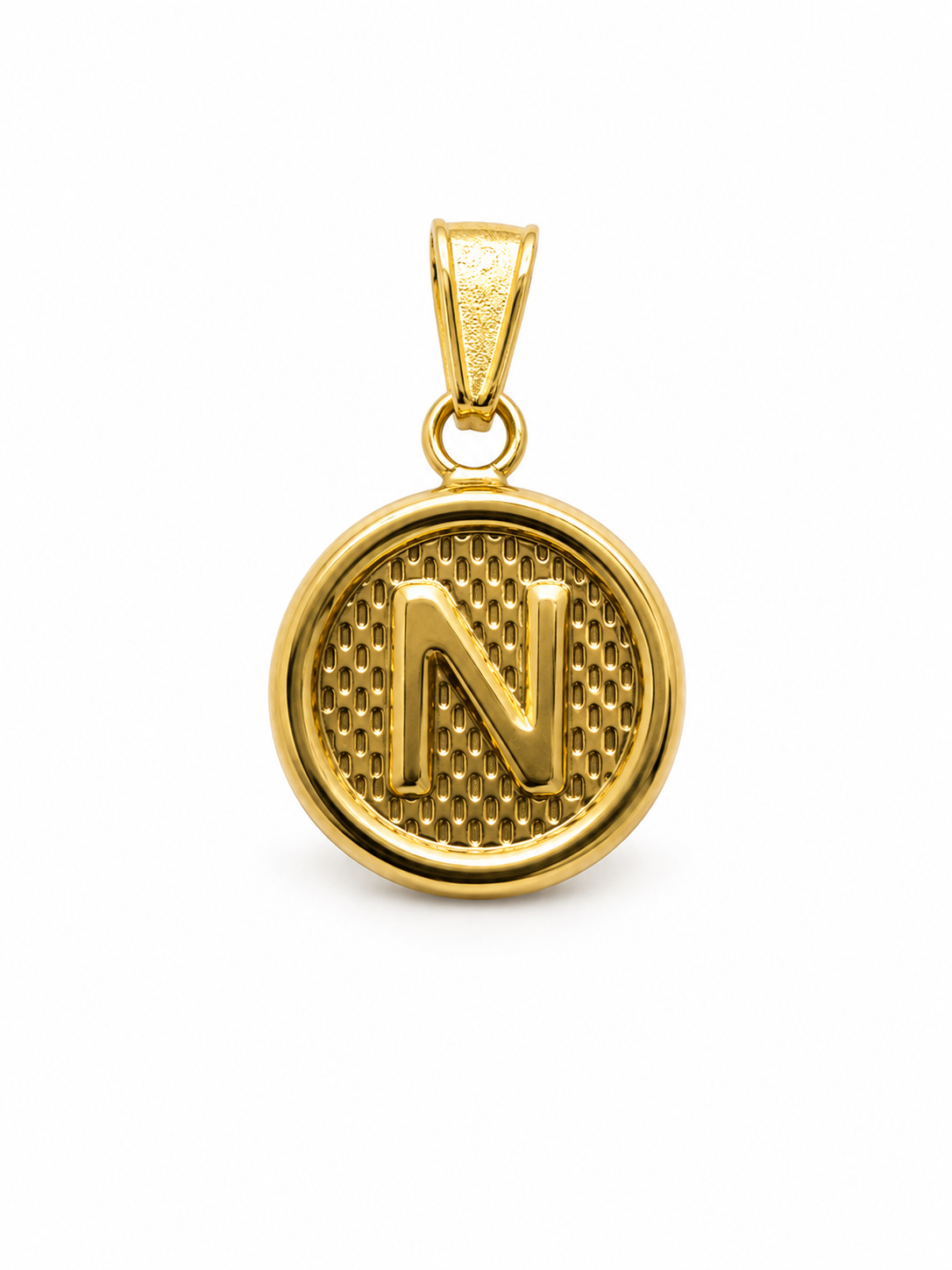 Dije Letra N Oro amarillo 18k 0,55 Gr / 10 mm / 1 Cm