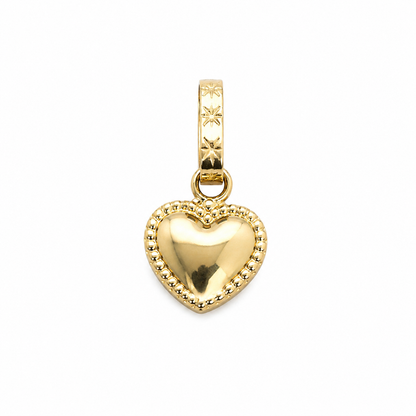 Dije corazon Oro amarillo 18k 0,36 Gr / 8,10 mm / 1 Cm
