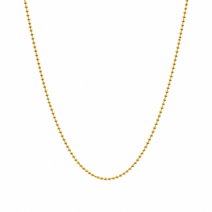 Cadena Militar Oro amarillo 18k +2 / 3,84 Gr / 1,20 mm / 60 Cm