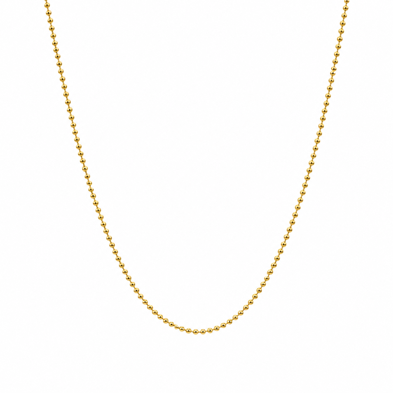 Cadena It Mini Militar Oro amarillo 18k +3 / 1,88 Gr / 0,5 mm / 45 Cm