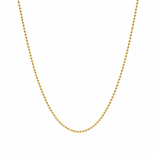 Cadena It Mini Militar Oro amarillo 18k +3 / 2,00 Gr / 0,9 mm / 45 Cm