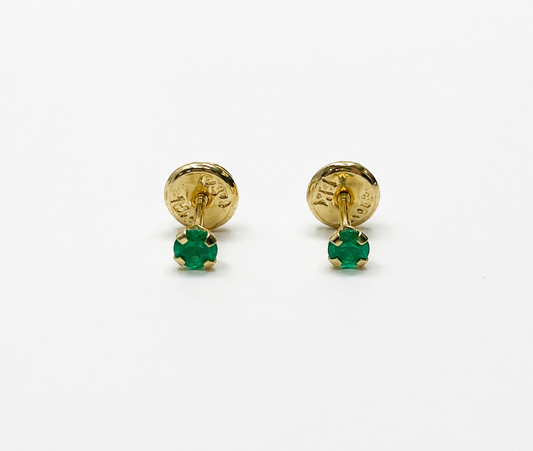 Topos Esmeralda / 0.20pts oro amarillo 18k / 3 mm (Joya)