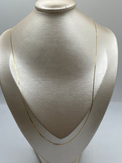 Cadena It Plana Oro amarillo 18k +2 / 1,54 Gr / 1,10 mm / 60 Cm