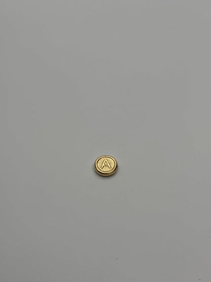 Herraje Letra A  Oro amarillo 18k 0,42 Gr / 1 Cm