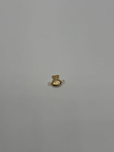 Herraje Bolsa dinero Oro amarillo 18k 0,62 Gr / 1,2 Cm