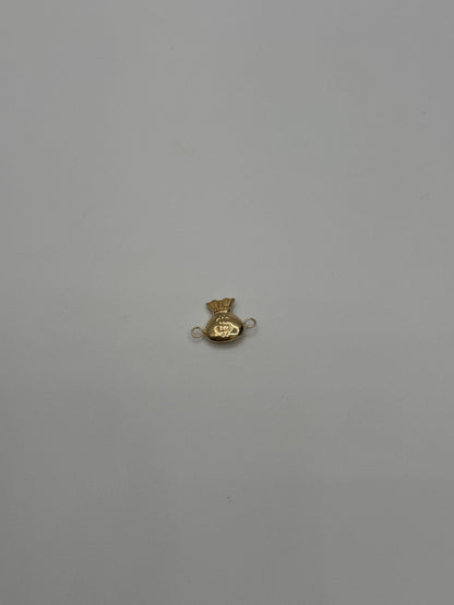 Herraje Bolsa dinero Oro amarillo 18k 0,62 Gr / 1,2 Cm