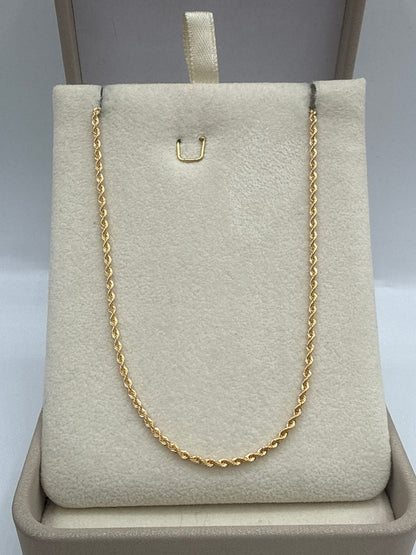 Cadena It Mini Lazo Oro amarillo 18k +3 / 1,44 Gr / 1,65 mm / 40 Cm