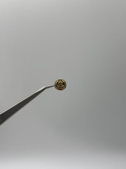 Herraje San Benito Oro amarillo 18k 0,39 Gr / 1 Cm