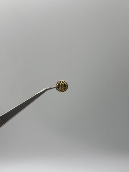 Herraje San Benito Oro amarillo 18k 0,39 Gr / 1 Cm