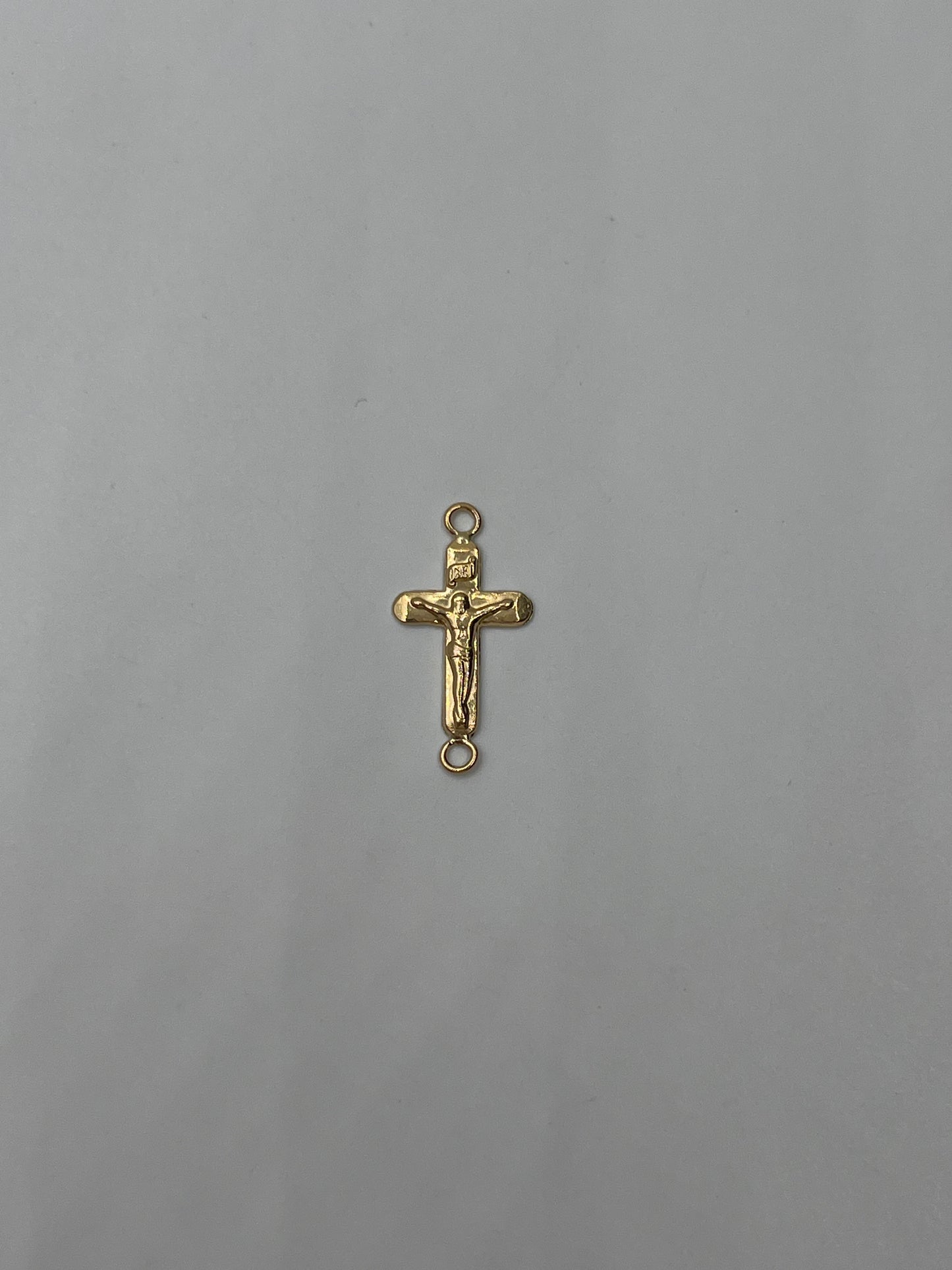 Herraje Cruz Cristo Oro amarillo 18k 0,40 Gr / 1,5 Cm