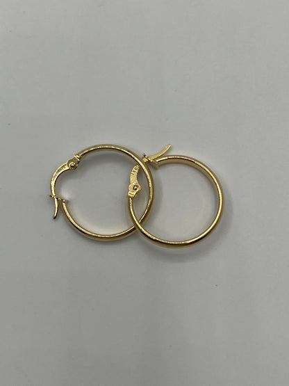 Candonga Lisa Oro amarillo 18k 1,34 Gr / 2,1 Cm