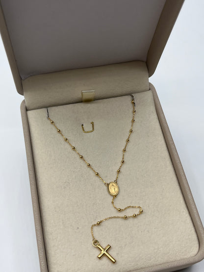Rosario It Virgen Milagrosa Oro amarillo 18k +3 / 2,76 Gr / 2 mm / 50 Cm