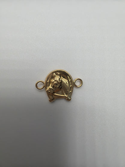 Herraje Caballo Oro amarillo 18k 0,44 Gr / 0,9 Cm