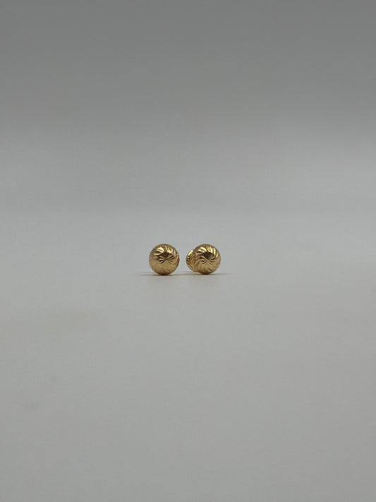Topos diamantados Oro amarillo 18k 0,77 Gr / 7 mm