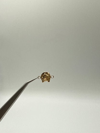 Herraje caballo Oro amarillo 18k 0,45 Gr / 0,8 Cm
