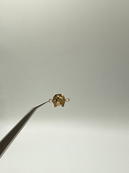 Herraje caballo Oro amarillo 18k 0,45 Gr / 0,8 Cm