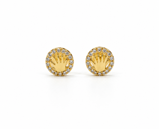 Topos RX Circon Blanco Oro amarillo 18k 1,06 Gr / 6,65 mm