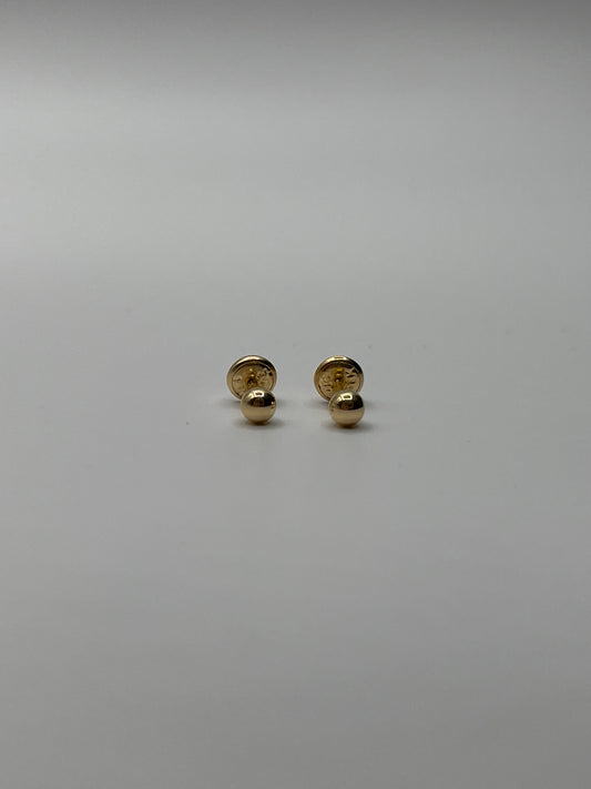 Topos Bola Lisa Oro amarillo 18k 0,48 Gr / 4 mm