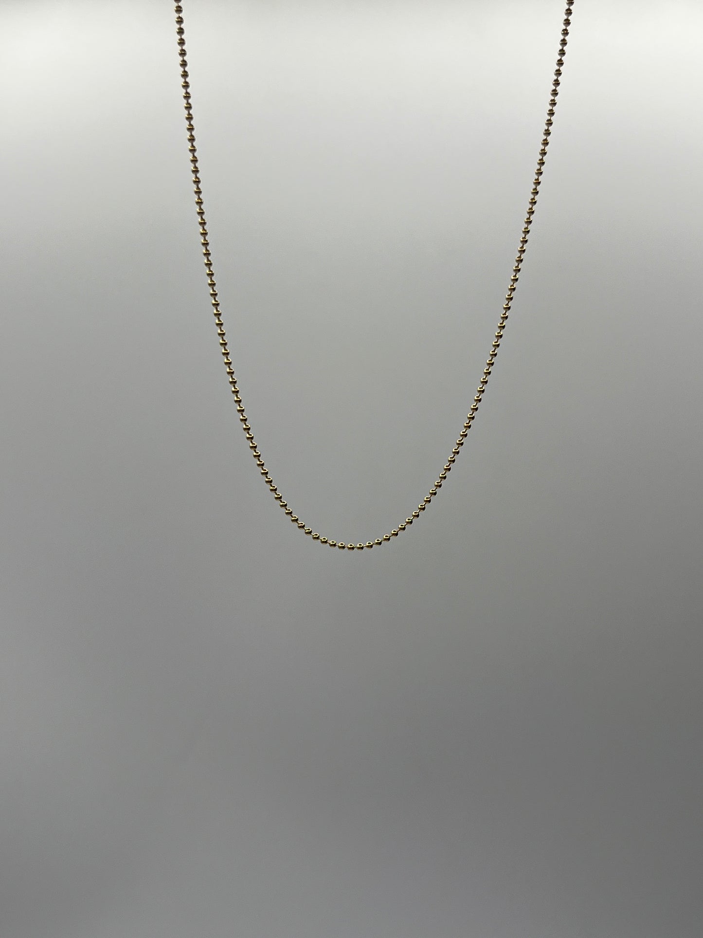 Cadena Militar Oro amarillo 18k +2 / 3,84 Gr / 1,20 mm / 60 Cm