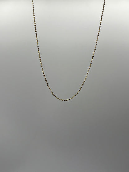 Cadena Militar Oro amarillo 18k +2 / 3,84 Gr / 1,20 mm / 60 Cm