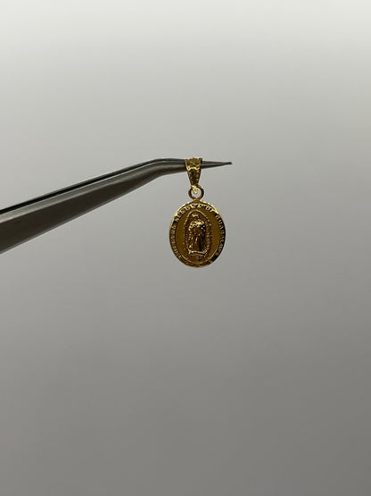 Dije Virgen Guadalupe Oro amarillo 18k 0,67 Gr / 10 mm / 1,4 Cm