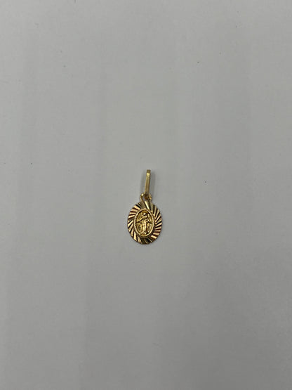 Dije Virgen Milagrosa Oro amarillo 18k 0,45 Gr / 7,4 mm / 1 Cm