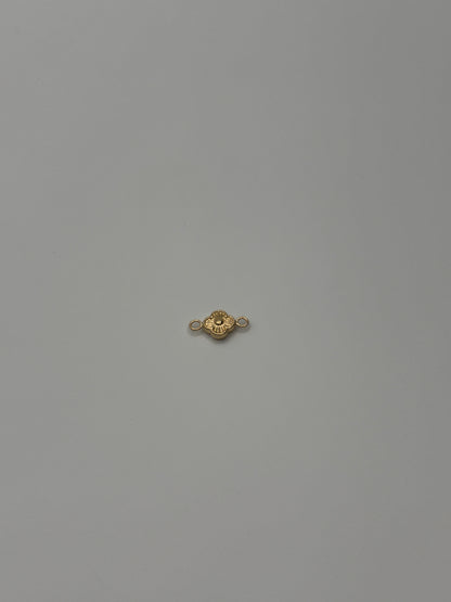 Herraje Flor Oro amarillo 18k 0,40 Gr / 0,8 Cm