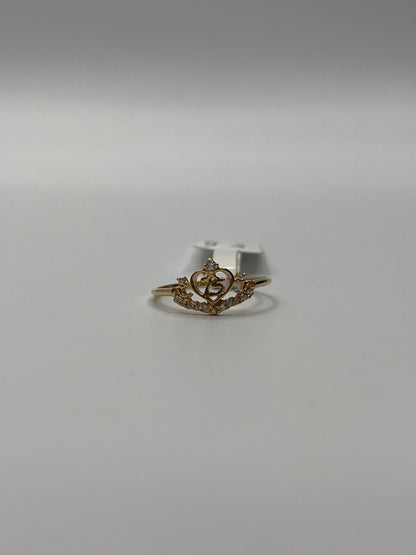 Anillo 15s Circon Blanco Oro amarillo 18k / Talla 6 1/2 / 1,32 Gr / 8,55 mm