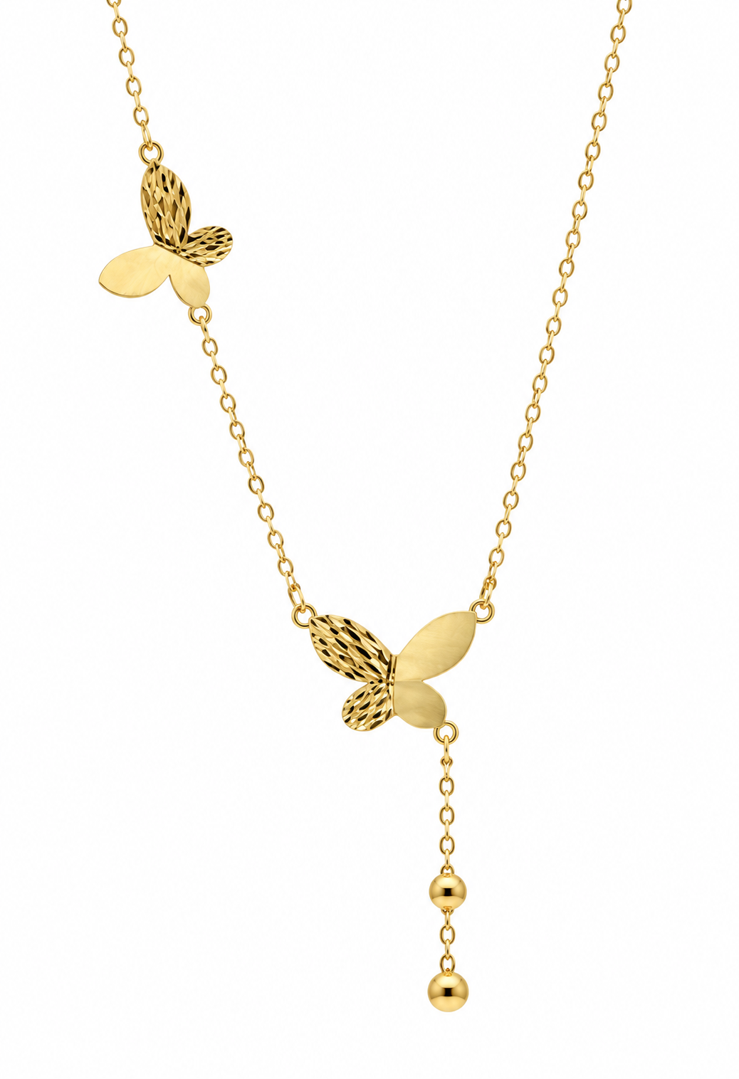 Cadena It Especial Rolon Mariposas Oro amarillo 18k +4 / 1,12 Gr / 8,6 mm / 45 Cm
