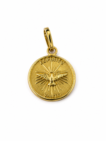 Dije Espiritu Santo Oro amarillo 18k 0,90 Gr / 13,2 mm / 1,3 Cm