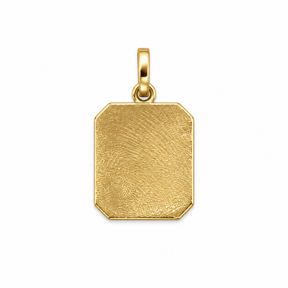 Dije Placa Lisa Oro amarillo 18k +3 / 1,16 Gr / 13,70 mm / 1,7 Cm