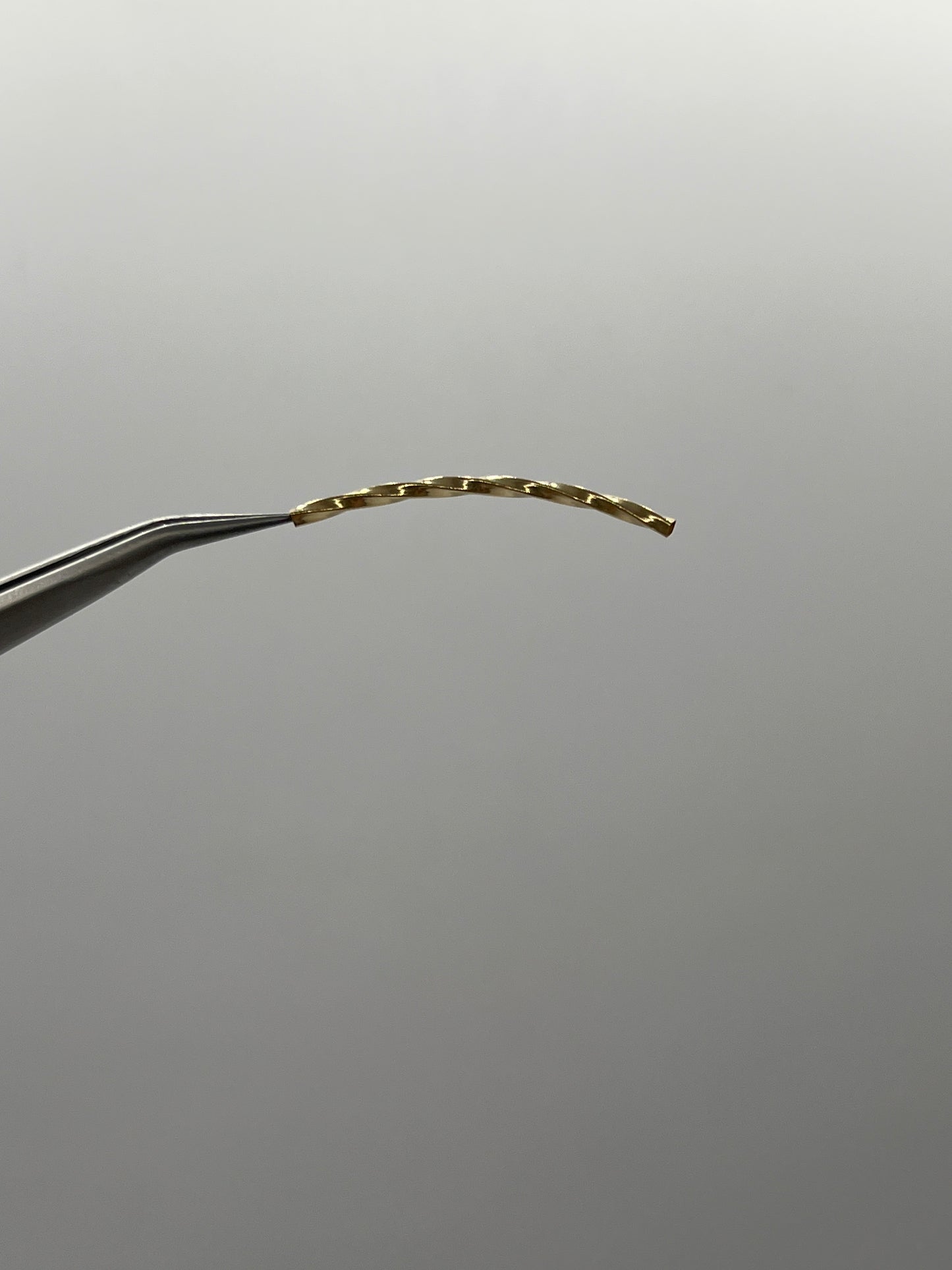 Herraje Tubo Entorchado Oro amarillo 18k 0,26 Gr / 3,3 Cm