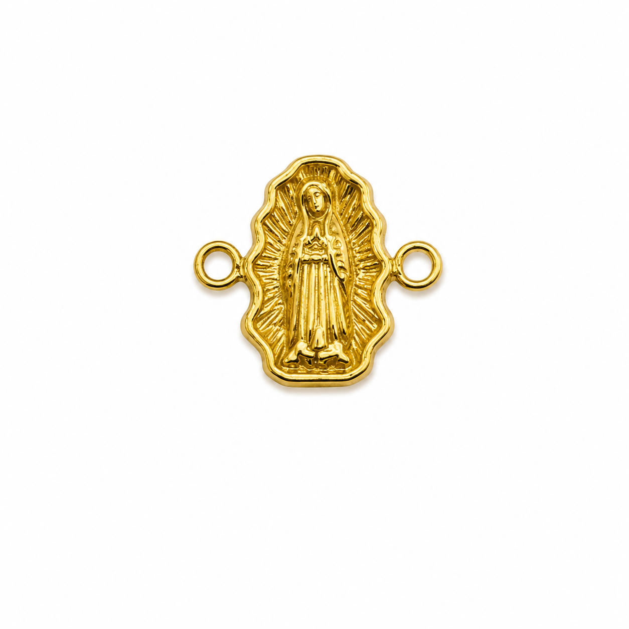 Herraje Virgen Guadalupe Oro amarillo 18k 0,35 Gr / 1 Cm