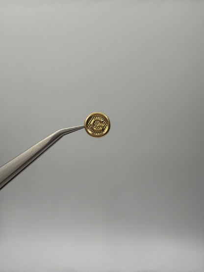 Herraje Letra G Oro amarillo 18k 0,34 Gr / 0,85 Cm