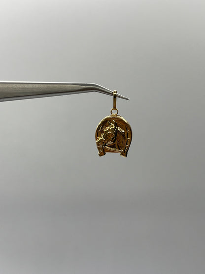 Dije Caballo Oro amarillo 18k 1 Gr / 13,40 mm / 1,3 Cm